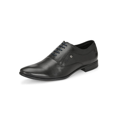 Valentino Men Premium Leather Black Lace Up Formal Oxford Shoes