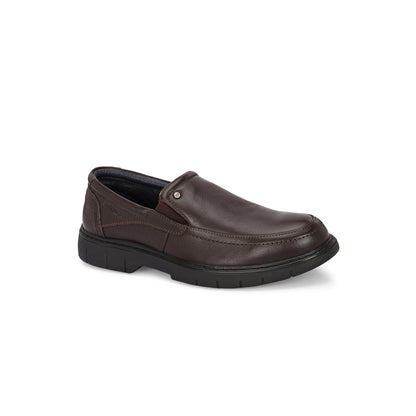 Valentino Men Premium Leather Brown Formal Slip-On Loafer Shoes