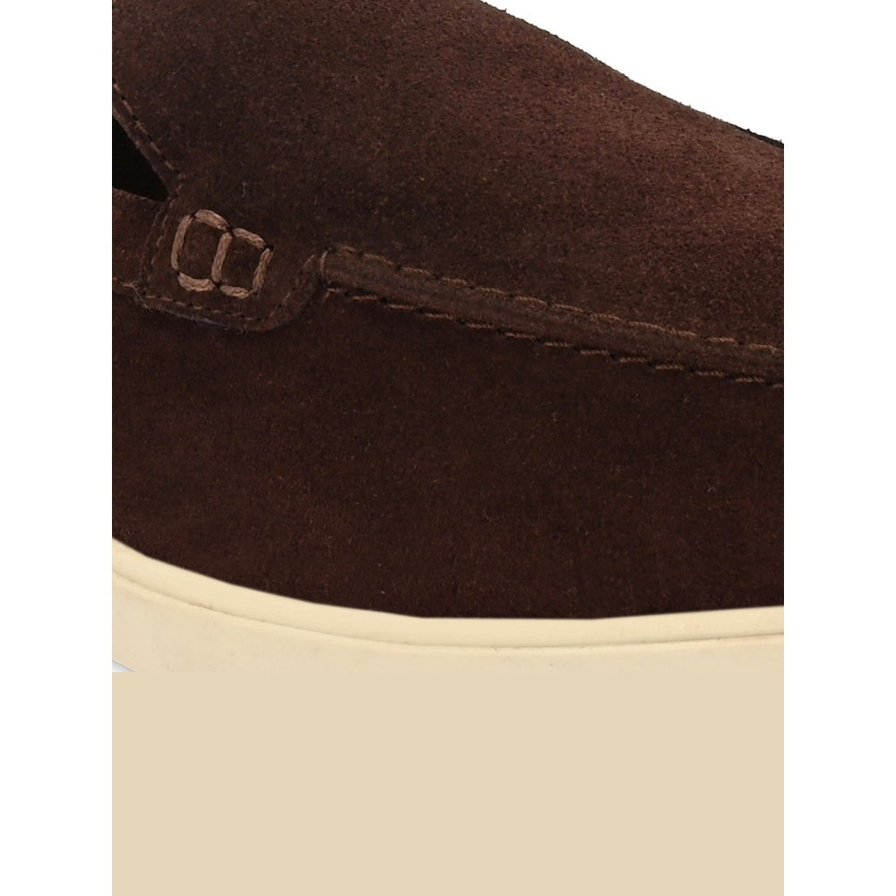 Valentino West Port Men Brown Trendy Leather Loafers