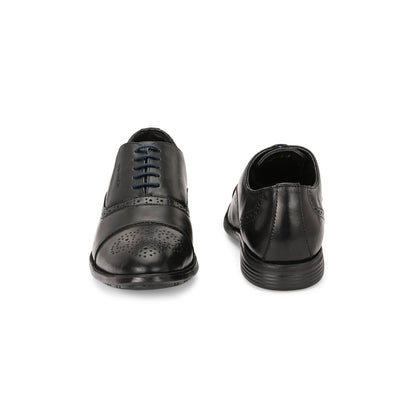 Valentino Men Premium Leather Lace-Up Formal Brogue Shoes