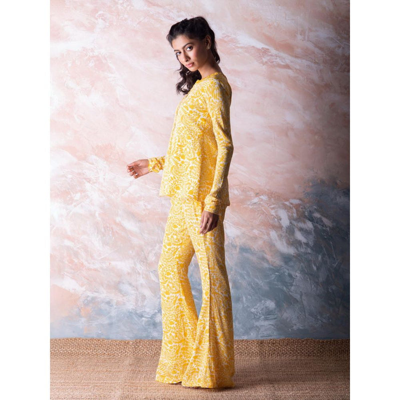 Vama Asher Canary Yellow Pomegranate Co-Ord (Set of 2)