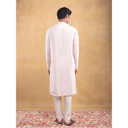 Vama Asher Blush Pink Embroidered Kurta with Pant (Set of 2)