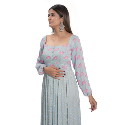 Vana Ethnics Blue Kamal Talai Dress