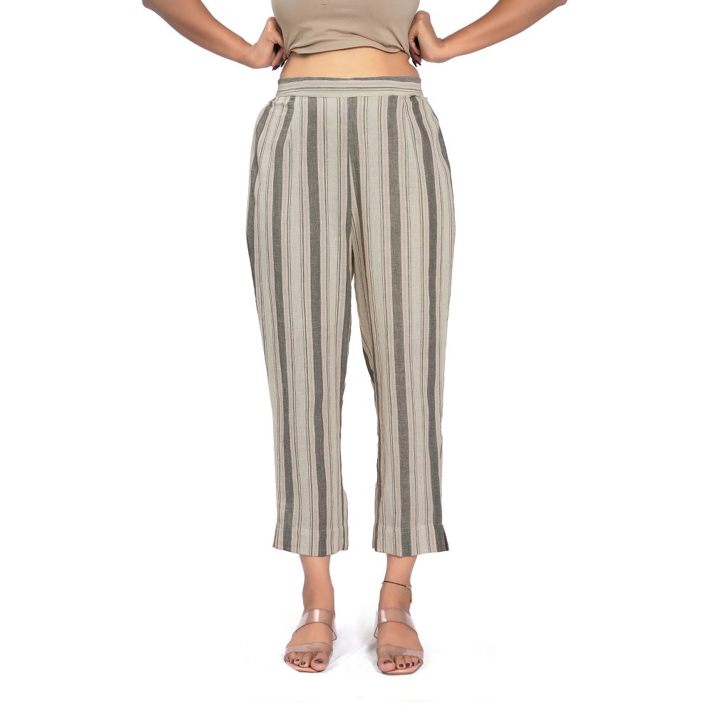 Vana Ethnics Sustainable Grey Cotton Pant