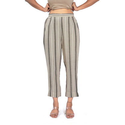 Vana Ethnics Sustainable Grey Cotton Pant