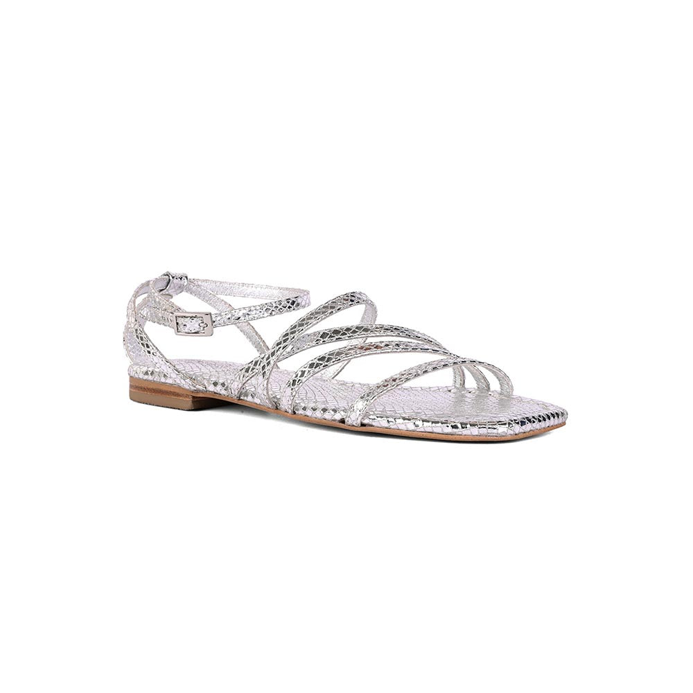 Vanilla Moon Women Silver Flats