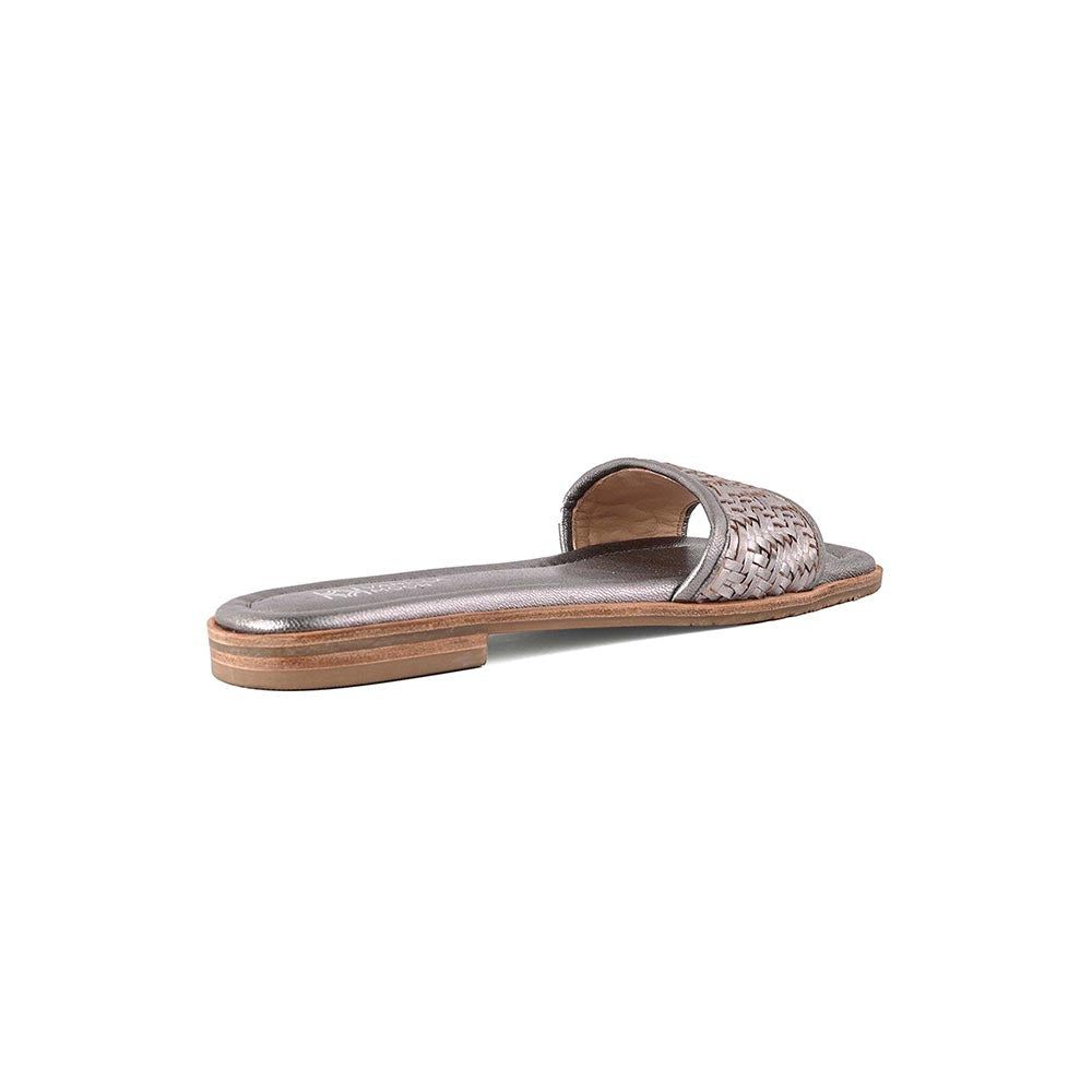 Vanilla Moon Women Glenda Metallic Slip On Open Toe