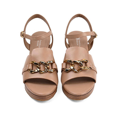 Vanilla Moon Nuria Beige Formal Wedges