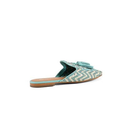 Vanilla Moon Ozzy Slip On Flats Mules - Blue