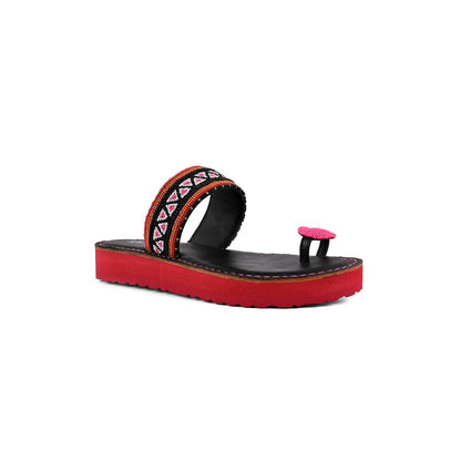 Vanilla Moon Women Vee Sandals - Red