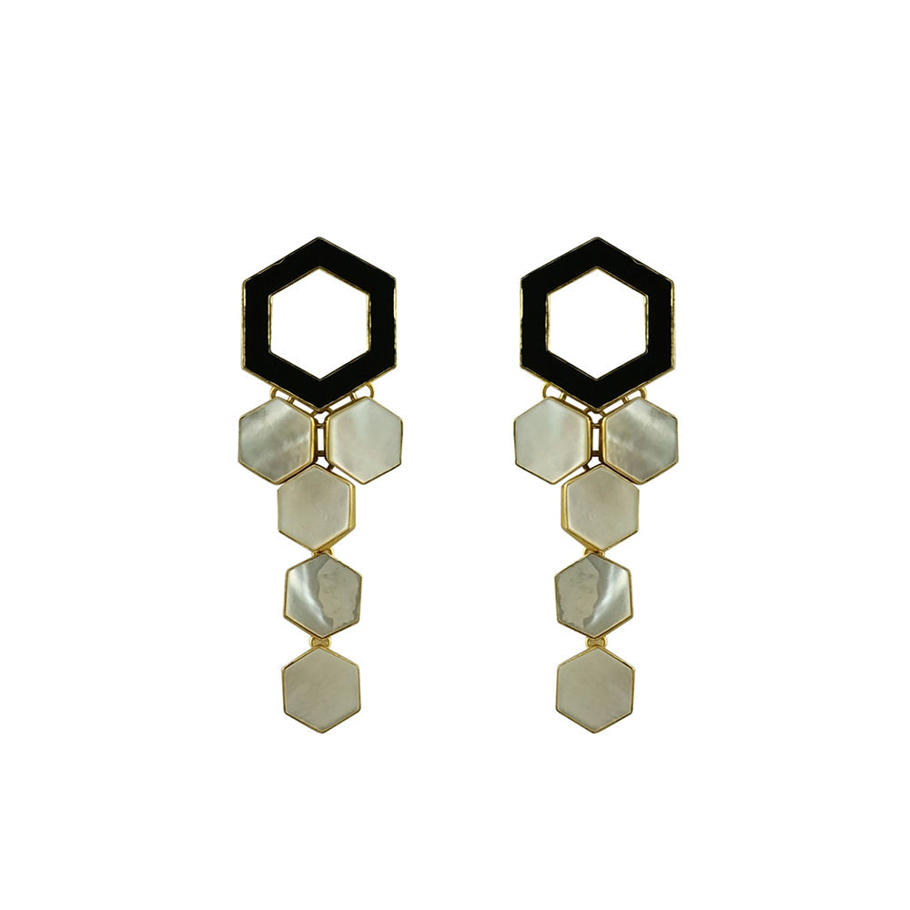 VARNIKA ARORA White Evelyn Earrings