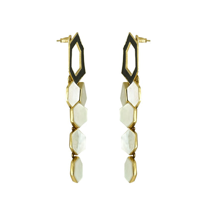 VARNIKA ARORA White Evelyn Earrings
