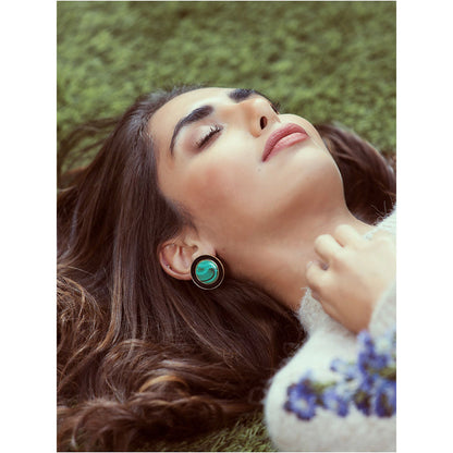 VARNIKA ARORA Green Alyssa Studs