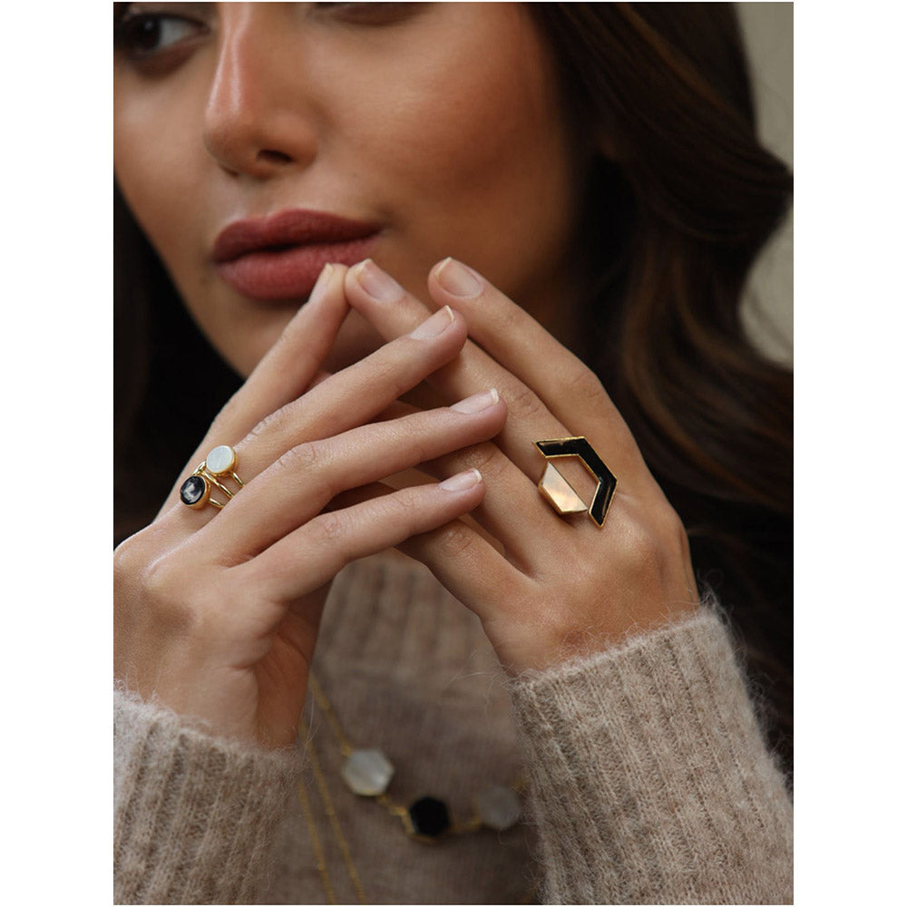 VARNIKA ARORA White Lyza Ring