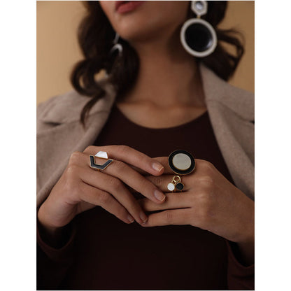 VARNIKA ARORA White Lyza Ring
