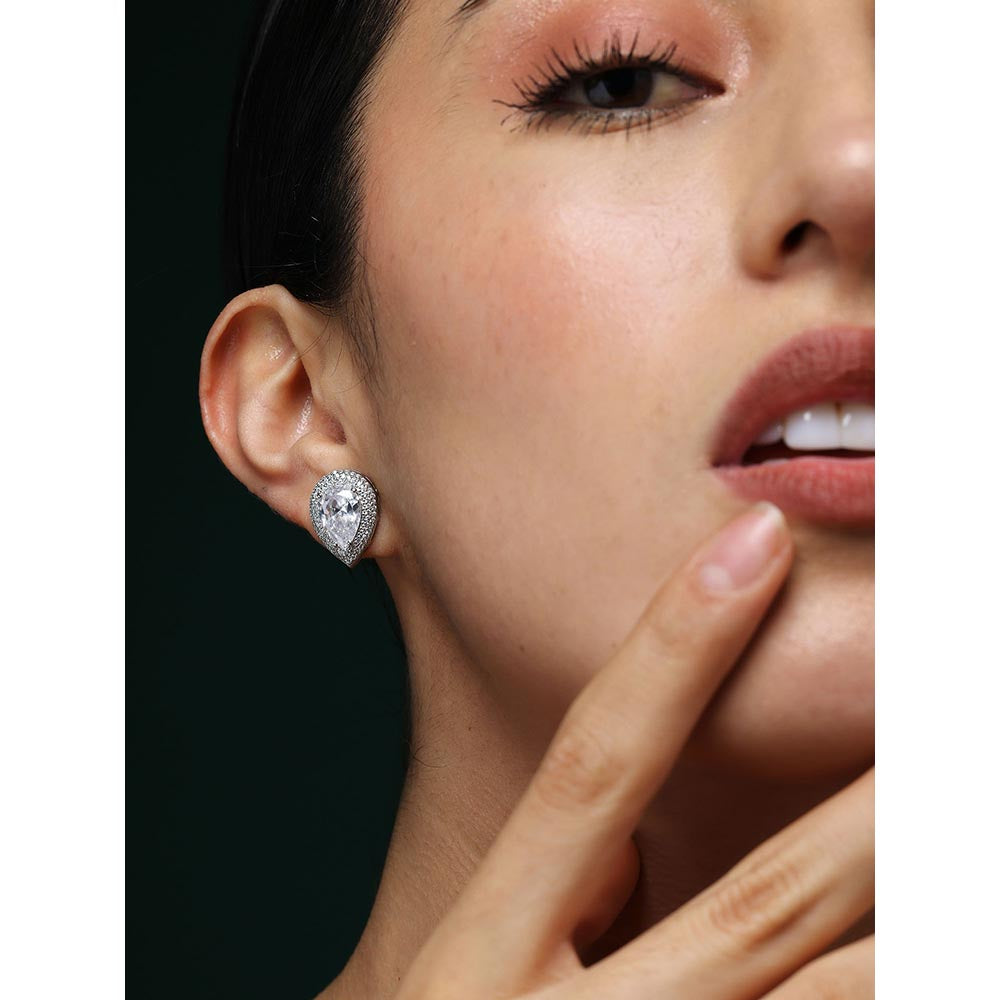 VARNIKA ARORA Cz Bloom Whisper Studs