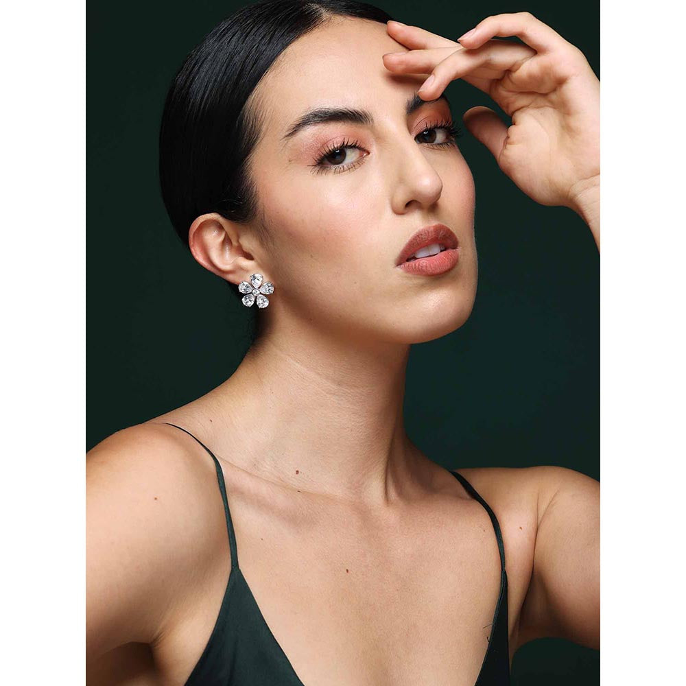 VARNIKA ARORA Promise Petal Diamond Studs