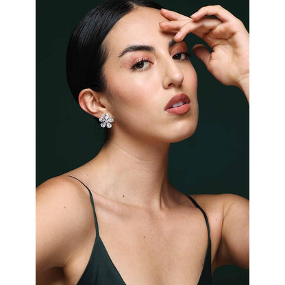 VARNIKA ARORA Promise Petal Diamond Studs