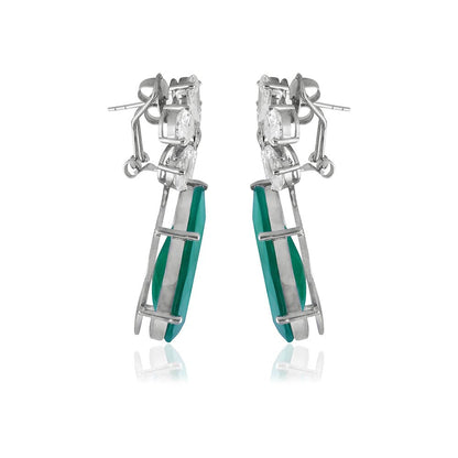 VARNIKA ARORA Vow Of Love Emerald Drop Earrings