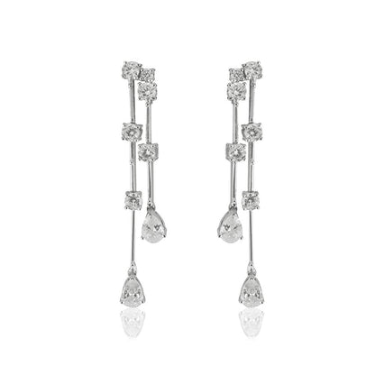 VARNIKA ARORA Cz Radiance Drop Earrings