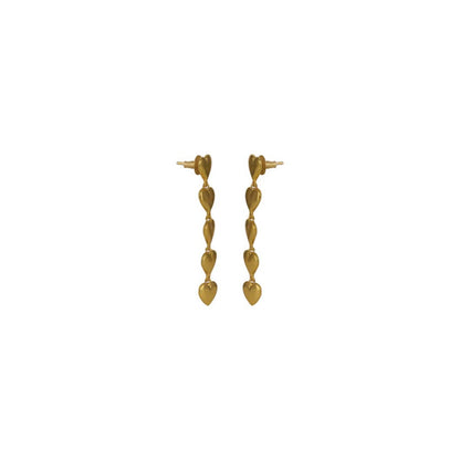 VARNIKA ARORA Hearty Layered Gold Plated Earrings