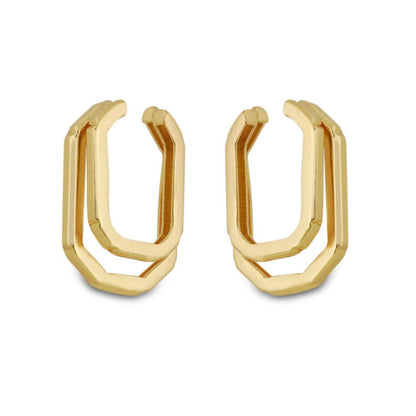 VARNIKA ARORA Ellipse Gold Earrings