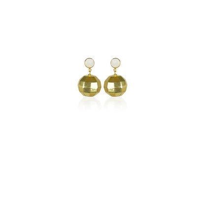 VARNIKA ARORA Let's Disco Gleamy White Earrings
