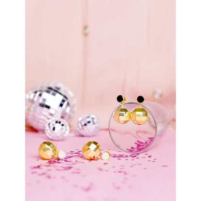 VARNIKA ARORA Let's Disco Gleamy White Earrings