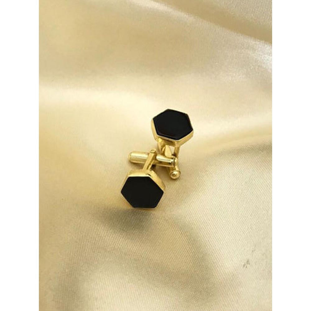 VARNIKA ARORA Black Onyx Cufflinks