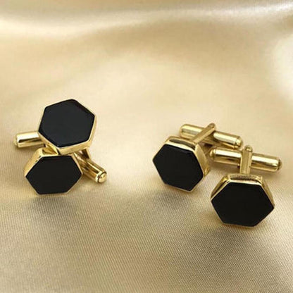 VARNIKA ARORA Black Onyx Cufflinks