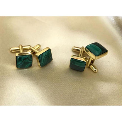 VARNIKA ARORA Malachite Green Cufflinks