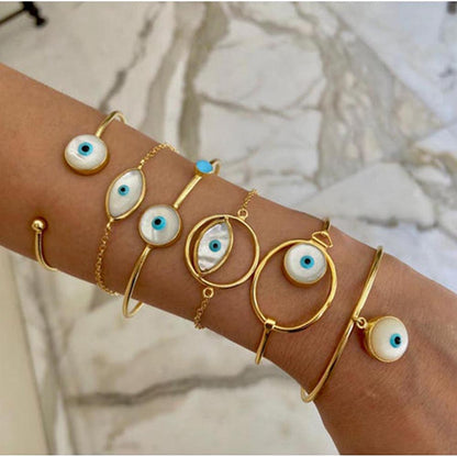 VARNIKA ARORA Evil Eye White Bangle