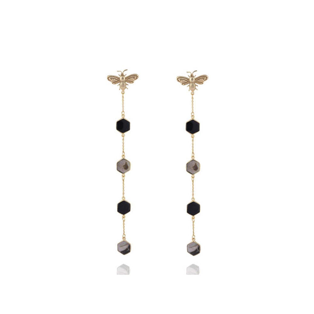 VARNIKA ARORA Katrina Kaif In Beeline Gold Plated Earrings