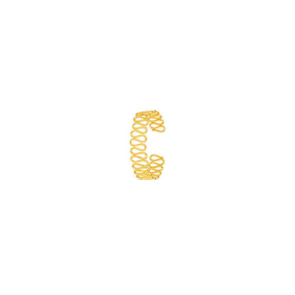VARNIKA ARORA Gold Plated Spiral Cuff