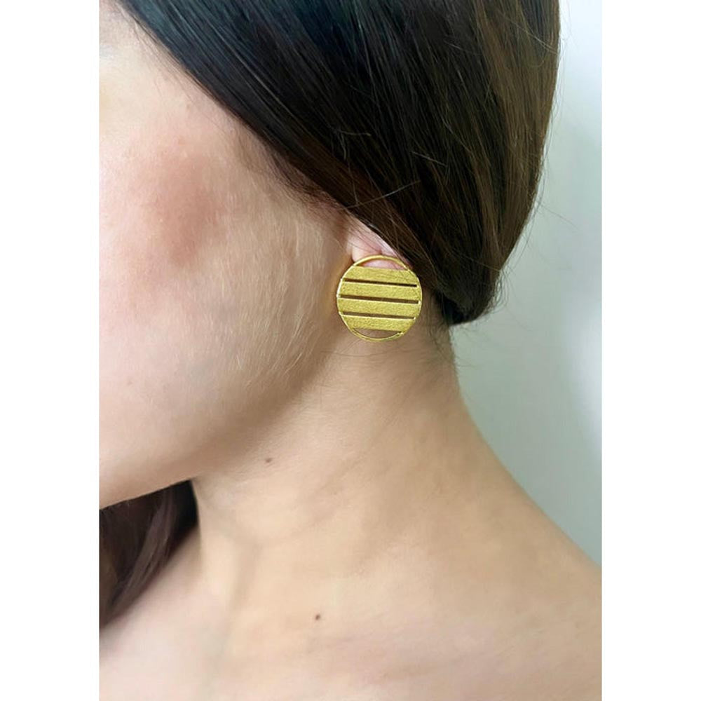 VARNIKA ARORA Gold Plated Glimpse Studs