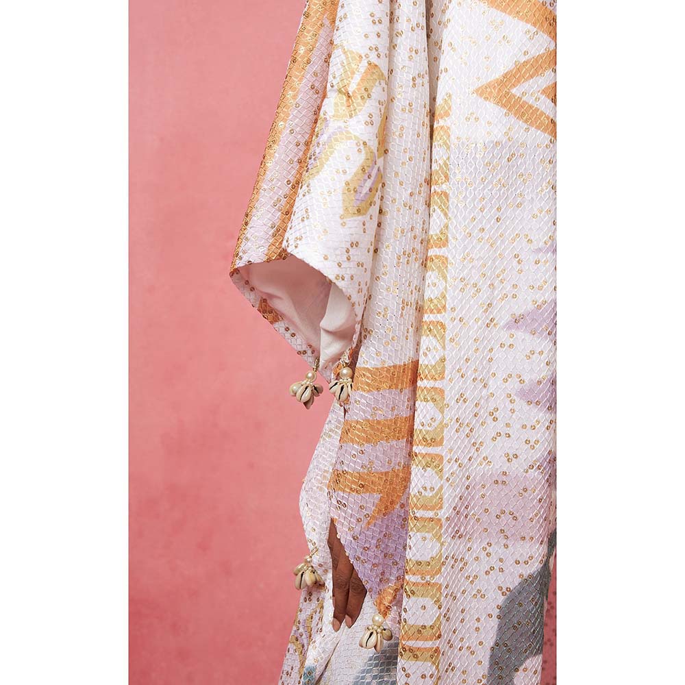 Vedika M Multi-Color Sequined Jacket with Bustier and Pant (Set of 3)