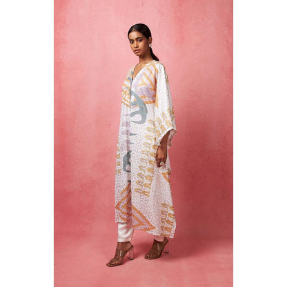 Vedika M Multi-Color Sequined Jacket with Bustier and Pant (Set of 3)