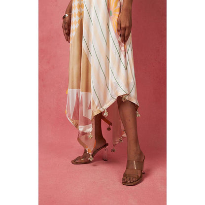 Vedika M Multi-Color V-Neck Maxi Dress