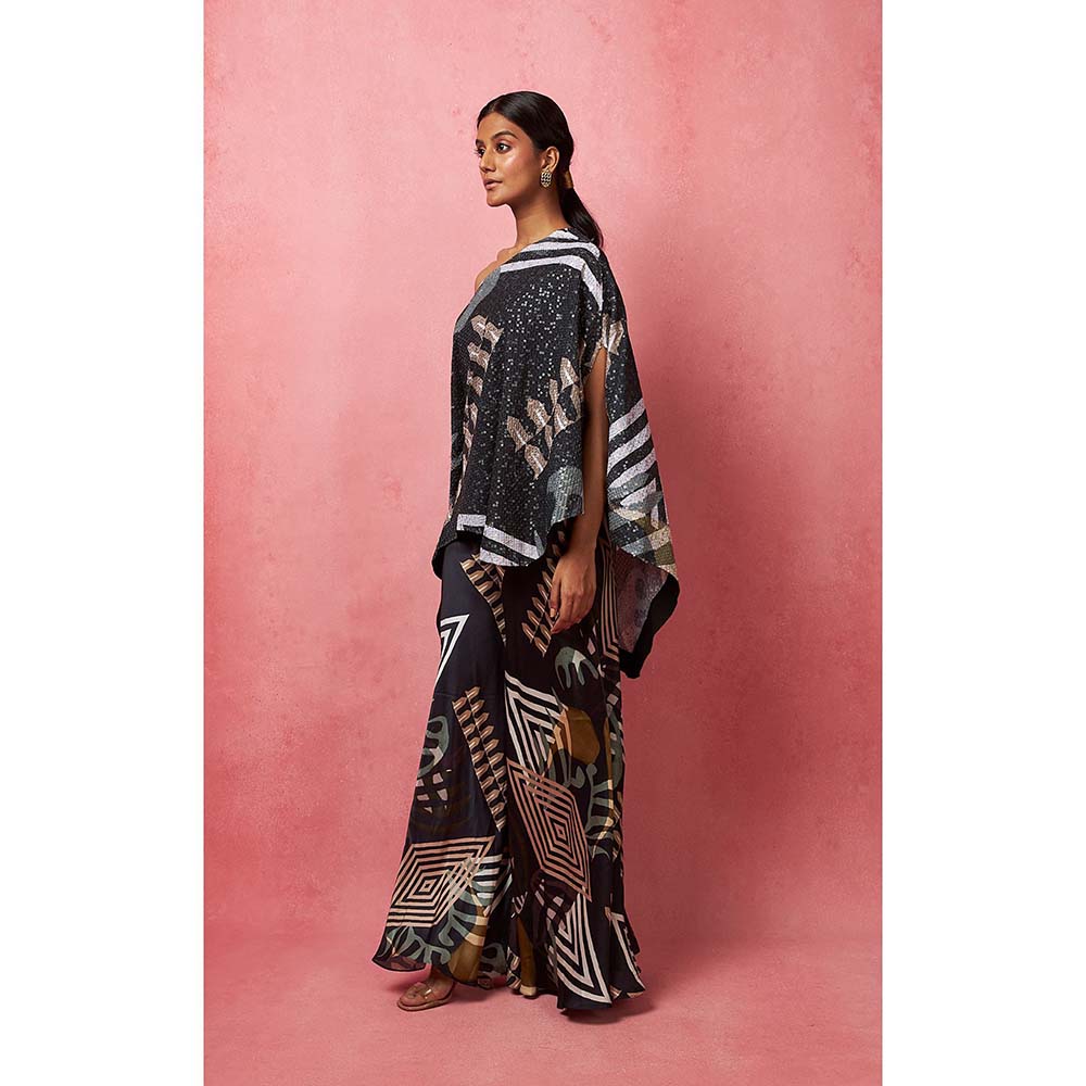 Vedika M Multi-Color Sequinned Drop Shoulder Top (Set of 2)