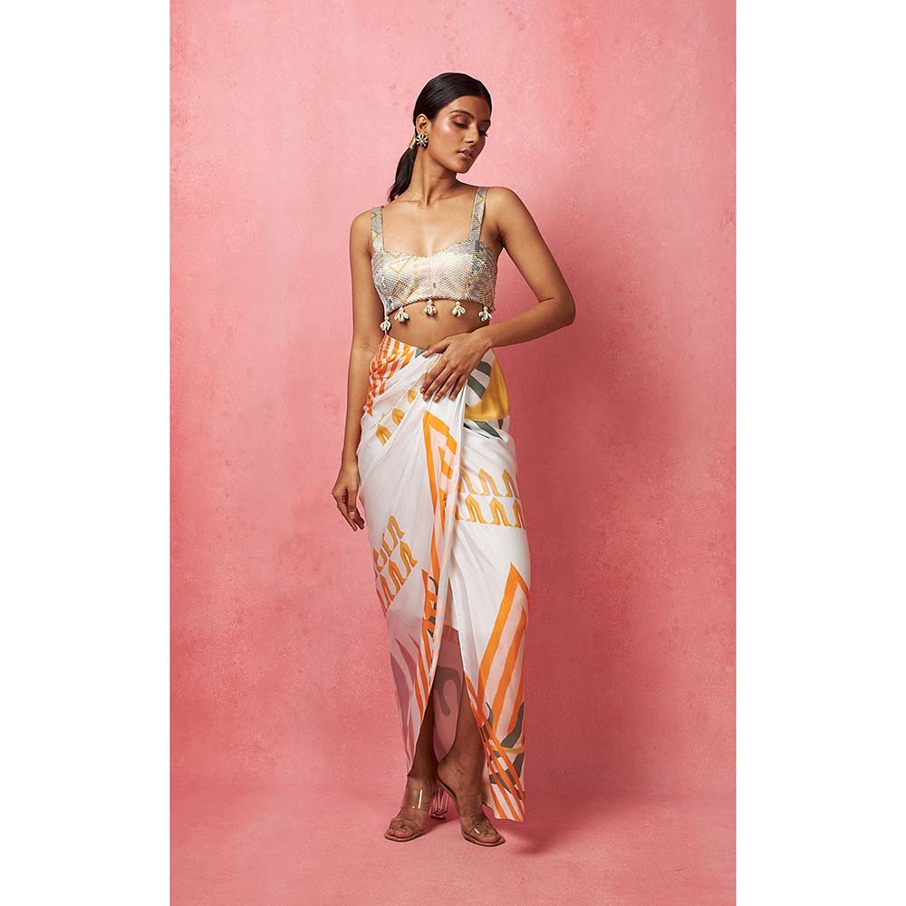 Vedika M Multi-Color Draped Skirt (Set of 2)