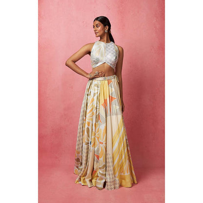 Vedika M Multi-Color Lehenga With Blouse (Set of 2)