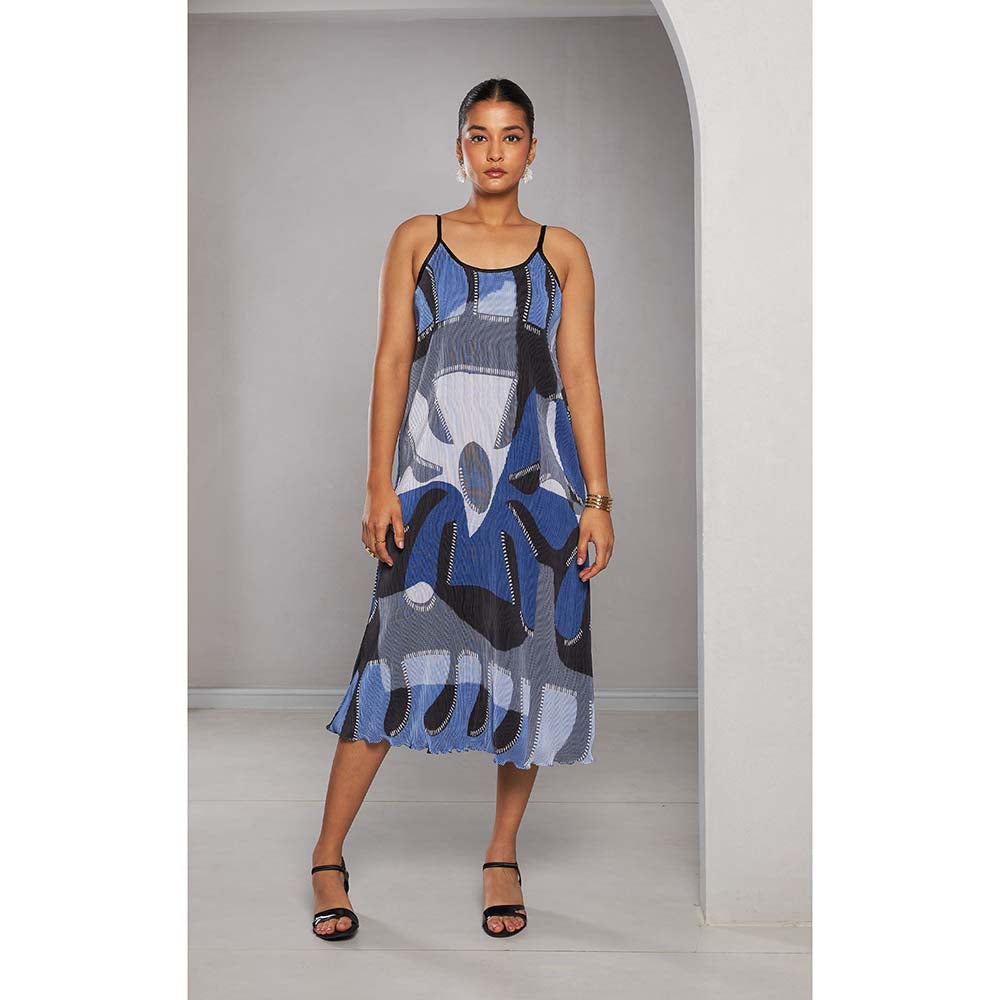Vedika M Blue Strap Dress