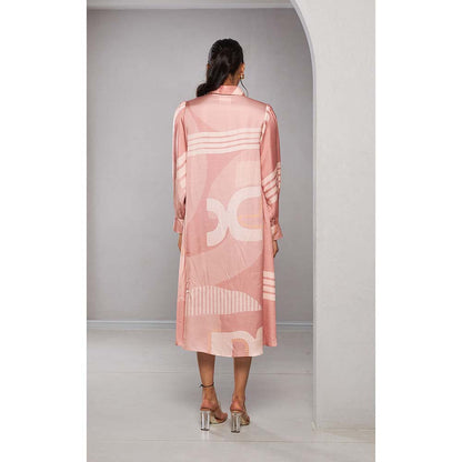 Vedika M Mauve Printed Dress