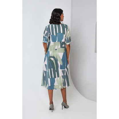 Vedika M Blue Midi Dress