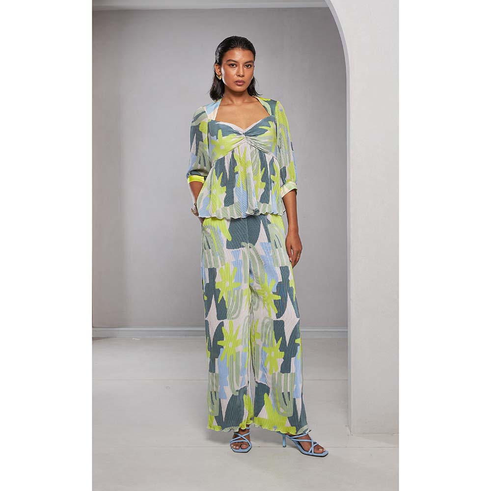 Vedika M Multi-Colour Micro Printed Co-Ord (Set of 2)