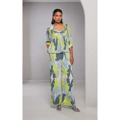 Vedika M Multi-Colour Micro Printed Co-Ord (Set of 2)
