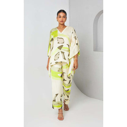 Vedika M Green Printed Co-Ord (Set of 2)
