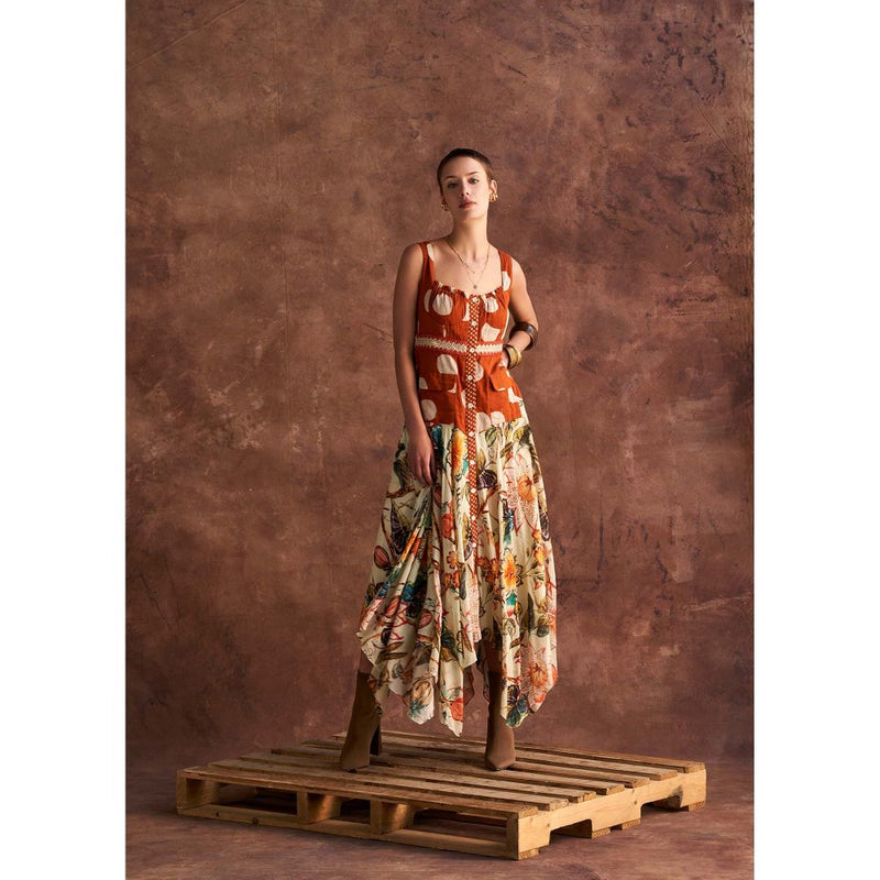 Verb Orange Nayeli Maxi Dress