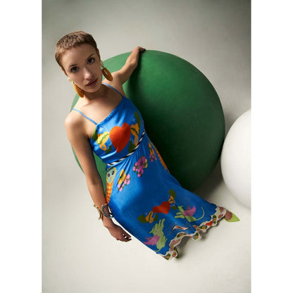 Verb Blue Jocelyn Maxi Dress
