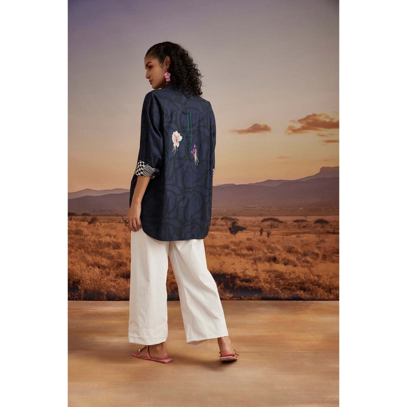 Verb Navy Blue Elsie Shirt